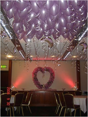 Lilac Balloon Ceiling